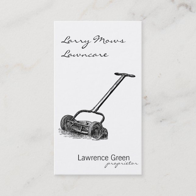 Tarjeta De Visita Reel Mower (Anverso)