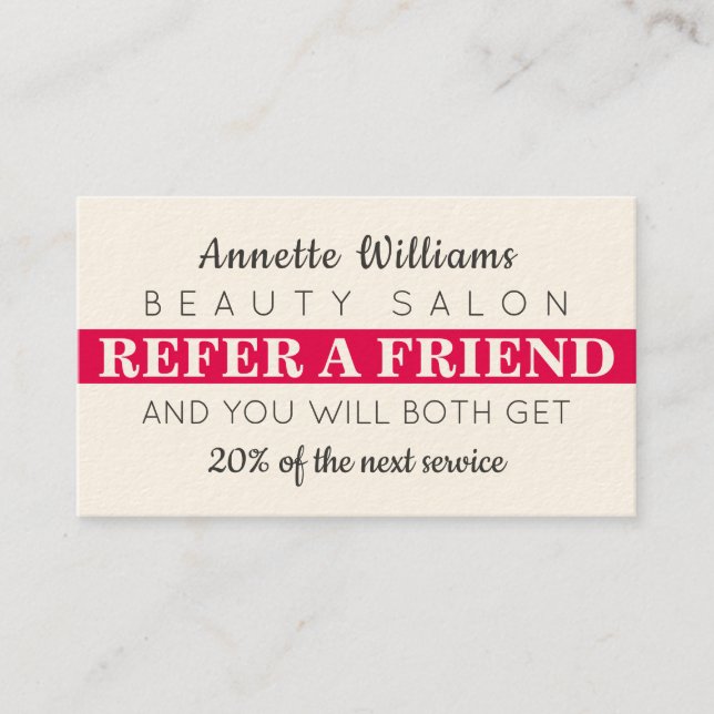 Tarjeta De Visita Referencia elegante de estilo moderno (Anverso)