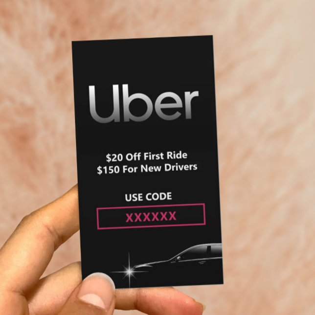 Tarjeta De Visita Referencia profesional de controlador de Uber (Subido por el creador)