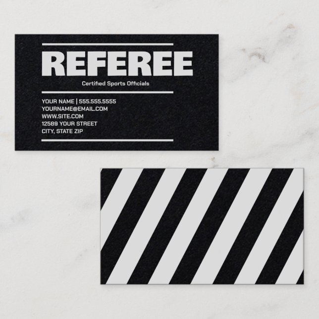 Tarjeta De Visita Referente (Anverso / Reverso)