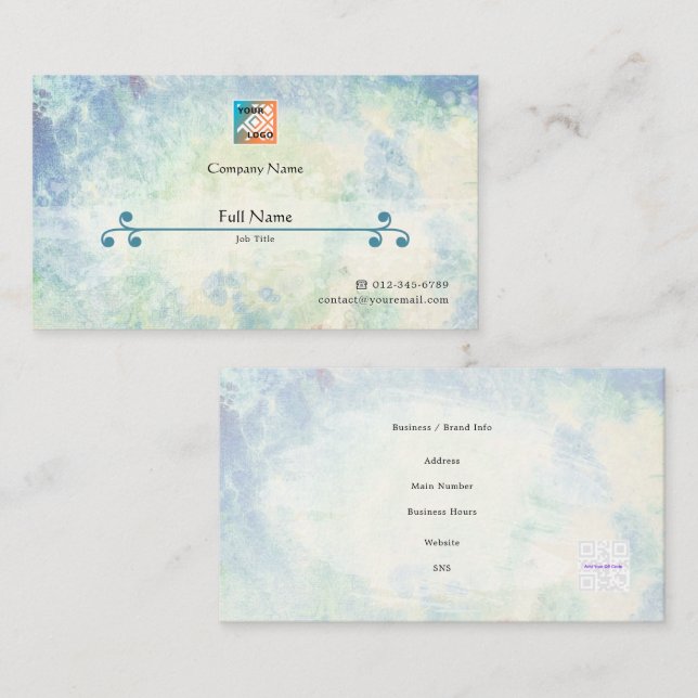 Tarjeta de visita refinada con QR - Guay de Cambri (Anverso / Reverso)