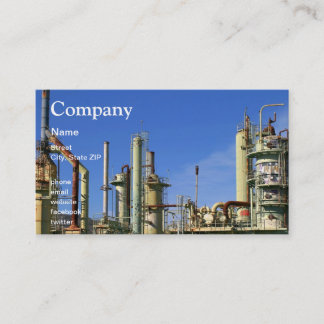 Tarjeta De Visita Refinería de petróleo