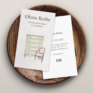 Tarjeta de visita Refinisher de la Restauración de