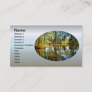Tarjeta De Visita Reflejo del agua de estanqueidad