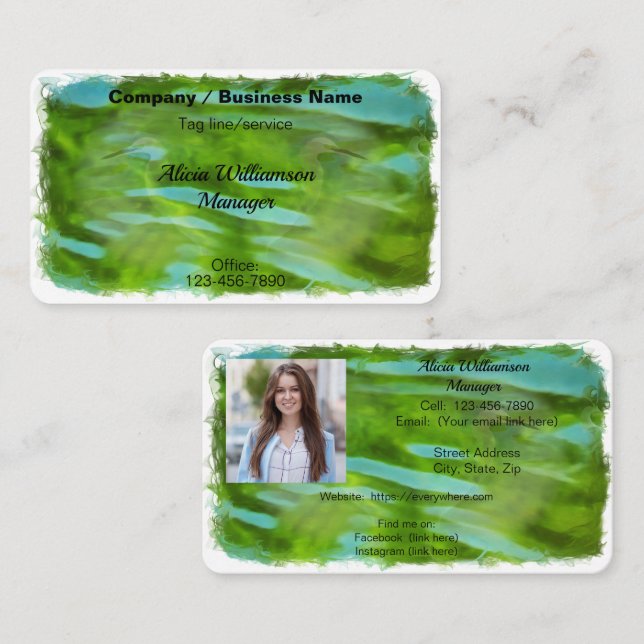 Tarjeta De Visita Reflexiones de la grúa del río 0335 (Anverso / Reverso)