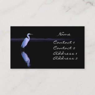 Tarjeta De Visita reflexiones de un Egret