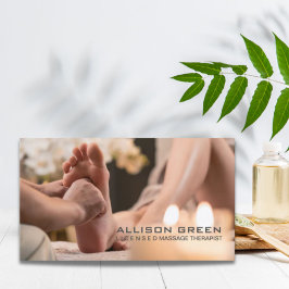 Tarjeta De Visita Reflexología Acupresión Foot Masajista