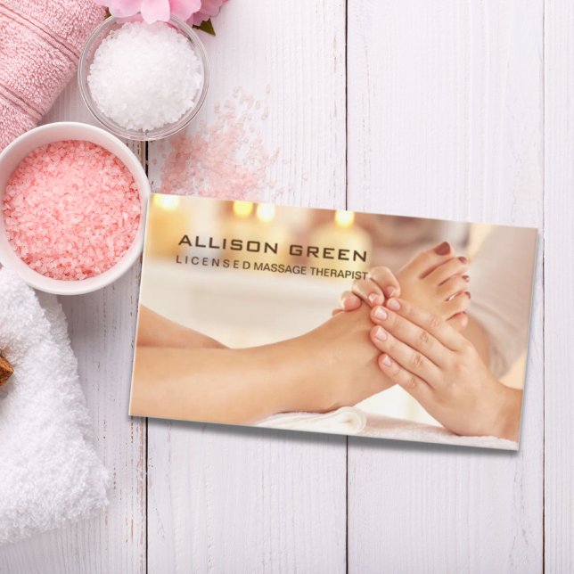 Tarjeta De Visita Reflexología Acupresión Foot Masajista (Subido por el creador)