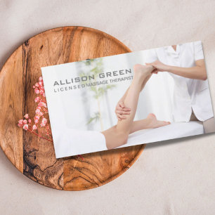 Tarjeta De Visita Reflexología Acupresión Foot Masajista