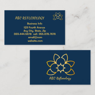 Tarjeta De Visita REFLEXOLOGÍA holística alternativa de MASAJE