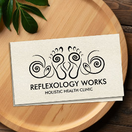Tarjeta De Visita Reflexología - Ornamento espiral
