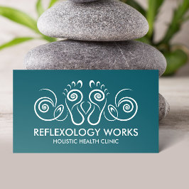 Tarjeta De Visita Reflexología - Ornamento espiral