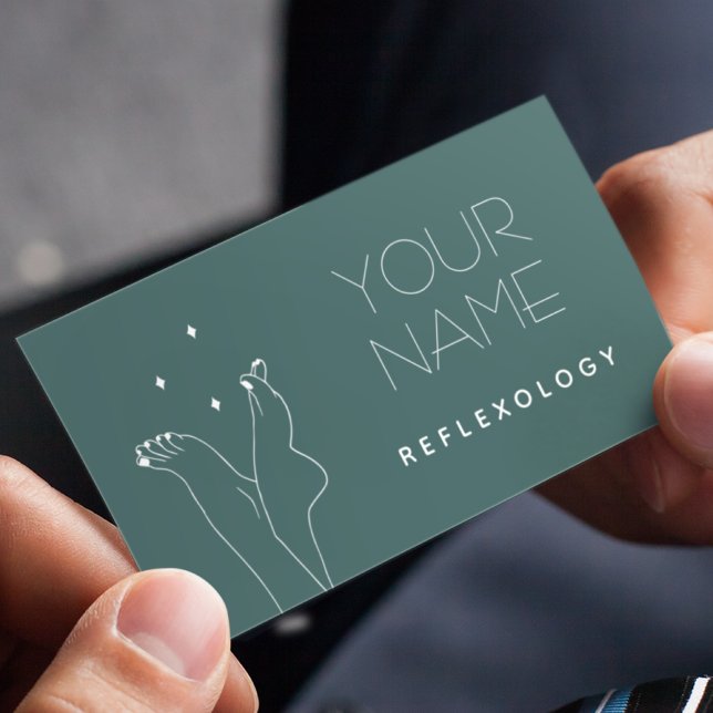 Tarjeta De Visita Reflexología Pedicure Masaje Terapia Bonito Pies (Subido por el creador)