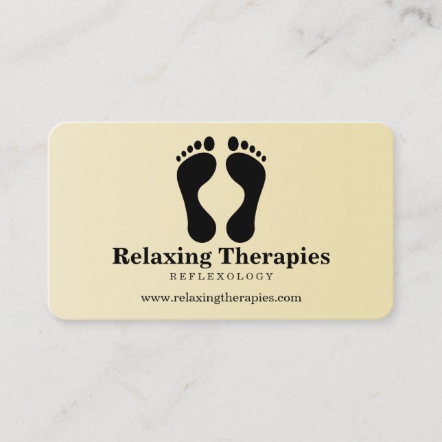 Tarjeta De Visita Reflexology (Anverso)