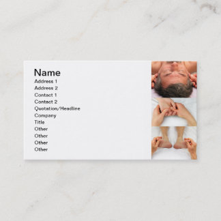 Tarjeta De Visita Reflexology de oídos, de manos, y de pies