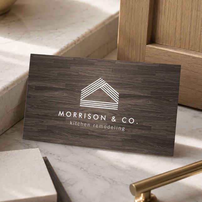 Tarjeta De Visita Reforma de Cocina con Madera Moderna (Subido por el creador)