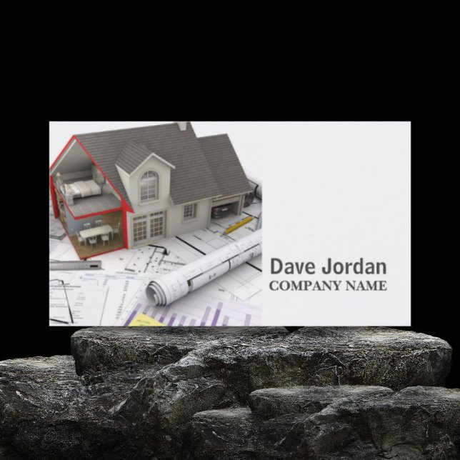 Tarjeta De Visita Reforma de la casa de construcción de contratistas (Contractor construction home renovation remodeling business card)