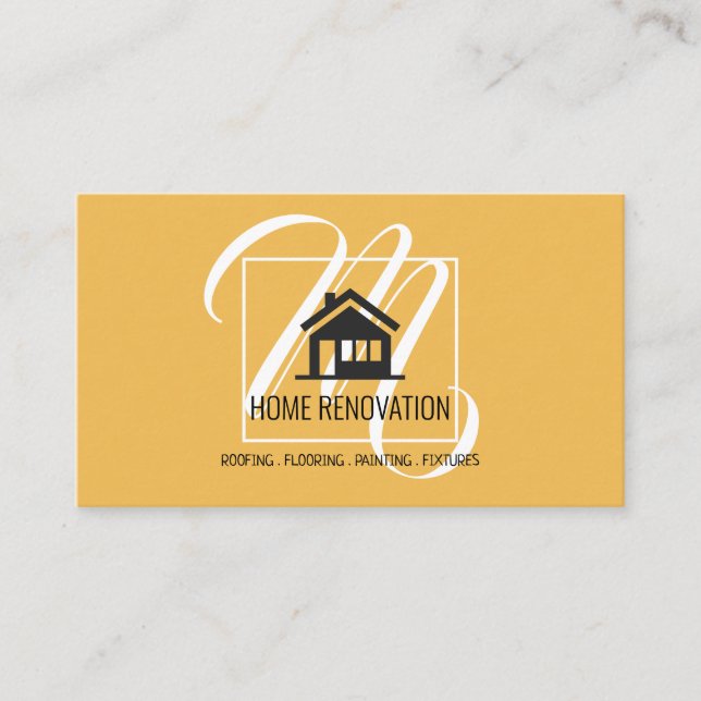 Tarjeta De Visita Reforma de Vivienda Construcción (Anverso)