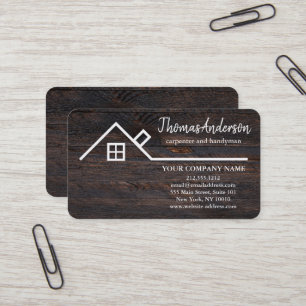Tarjeta De Visita Reformas de Construcción de Edificios Personalizad