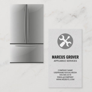 Tarjeta De Visita Refrigerador   Servicios de reparación de disposit