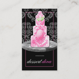 Tarjeta De Visita regaliz del monograma el de la diva 311-Dessert