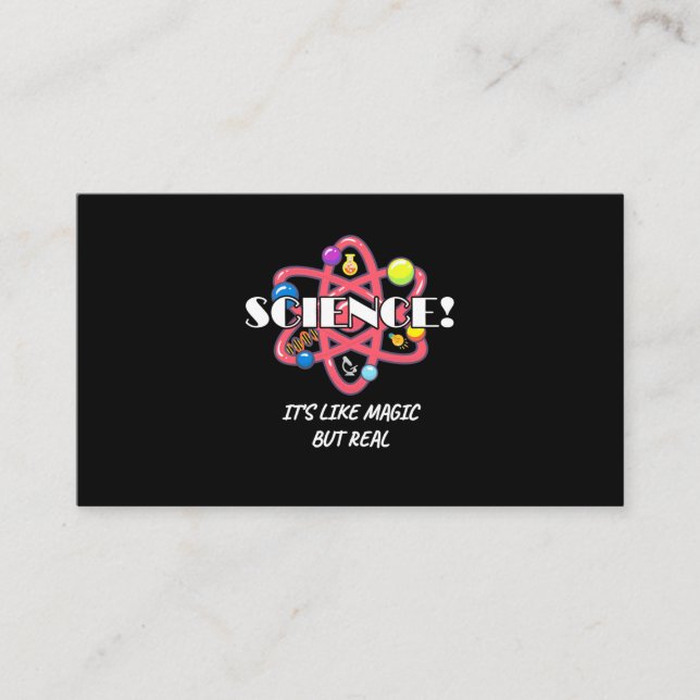 Tarjeta De Visita Regalo científico | La Ciencia Química Es Como La  (Anverso)