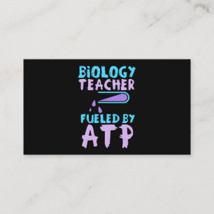 Tarjeta De Visita Regalo científico   Maestra De Biología Alimentada