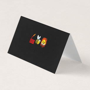 Tarjeta De Visita Regalo de bomberos   Bombero de amor de abeja