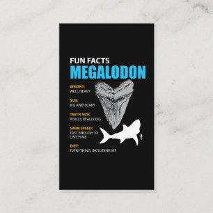 Tarjeta De Visita Regalo de la camiseta de Megalodon gran para los