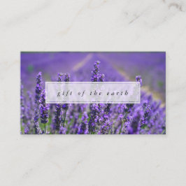 Tarjeta De Visita Regalo de la granja de la lavanda de los aceites