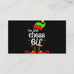 Tarjeta De Visita regalo de navidades de amigos de la familia chess 