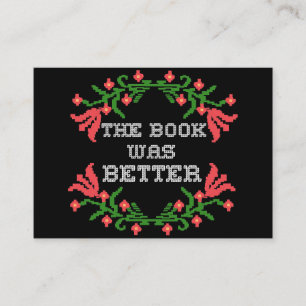 Tarjeta De Visita Regalo del lector El libro fue mejor