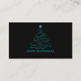 Tarjeta De Visita Regalo Dolphin Lover| Árbol de Navidad Dolphin Mer