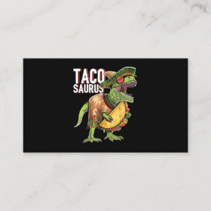 Tarjeta De Visita Regalo Fiesta Tacosaurus Cinco De Mayo Dinosaurio