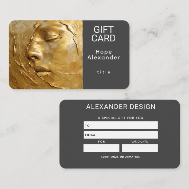 Tarjeta De Visita Regalo Molten Dreams (Anverso / Reverso)