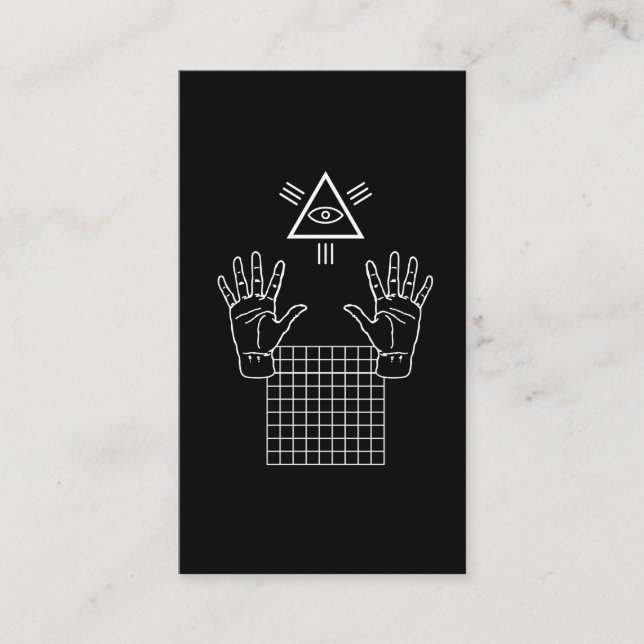 Tarjeta De Visita Regalo oculto de Vaporwave Illuminati (Anverso)