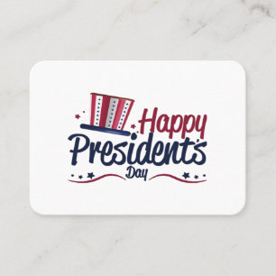 Tarjeta De Visita Regalos de diseño del Día del Presidente feliz pat