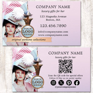 Tarjeta De Visita Regalos de Lujo de Fragancias Perfume Profesional
