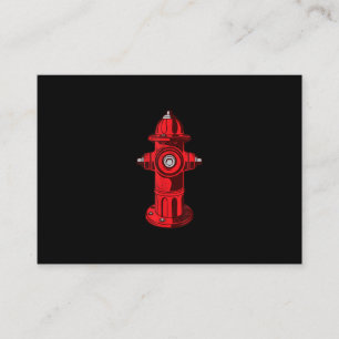 Tarjeta De Visita Regalos de trabajo de bomberos de hidrantes de inc