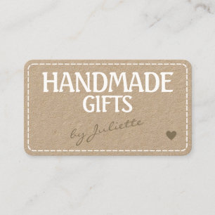 Tarjeta De Visita Regalos hechos a mano Rústicos Tiras de coser de