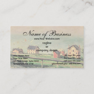 Tarjeta De Visita Regatta en Villerville por Gustave Caillebotte