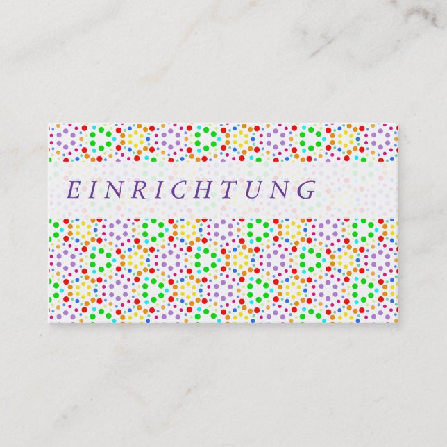 Tarjeta De Visita Regenbogen Visitenkarten (Anverso)