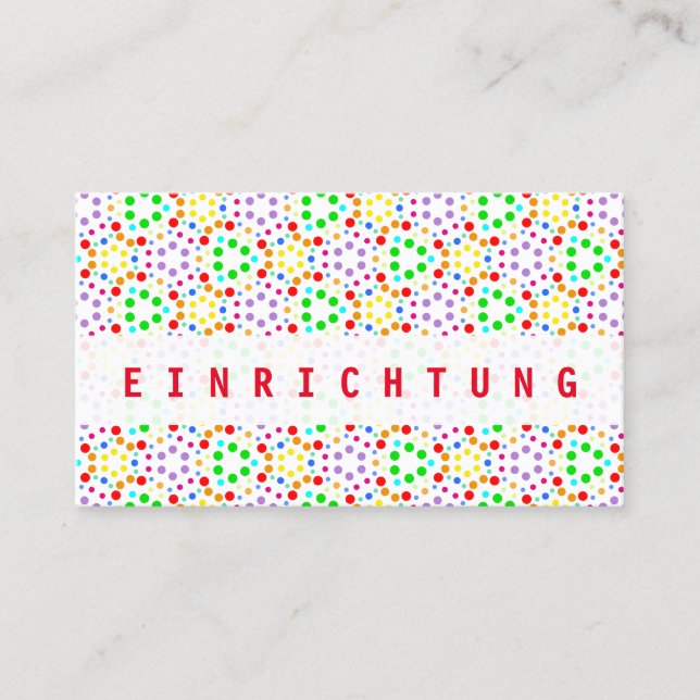 Tarjeta De Visita Regenbogen Visitenkarten (Anverso)