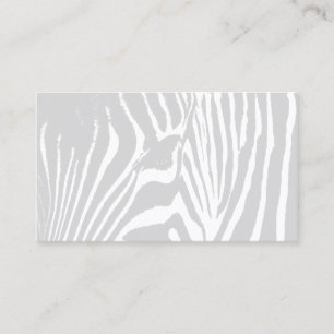 TARJETA DE VISITA REGENCIA DE ZEBRA EN NAVY BLUE & GRAY