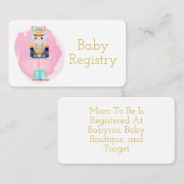 Tarjeta De Visita Registro de Nacimientos de Nacimiento de Pastel Vi