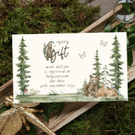 Tarjeta De Visita Registro moderno de regalos de Baby Shower para an