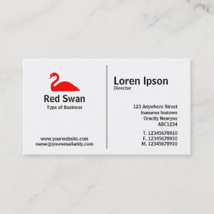 Tarjeta De Visita Regla media - Swan 02
