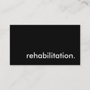 Tarjeta De Visita rehabilitación.