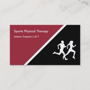 Tarjeta De Visita Rehabilitación de Fisioterapia Deportiva