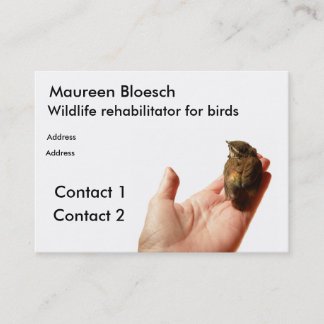 Tarjeta De Visita Rehabilitator de la fauna